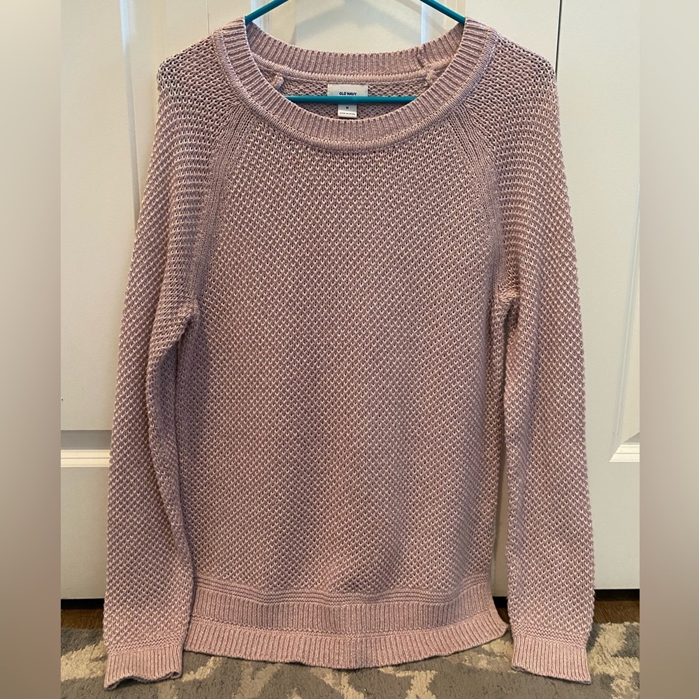 Old Navy Women's Mauve Crew Neck Sweater